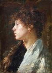 Ritratto Di Giovane Donna Con Orecchino