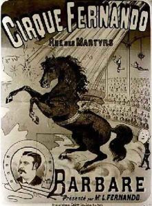 Poster for the Cirque Fernando by Charles Levy