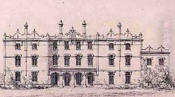 Proposed north elevation of Hughenden Manor - view 1