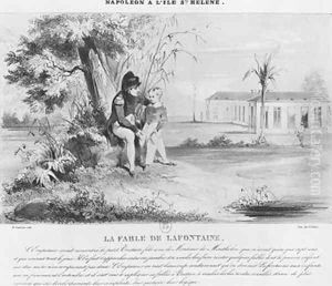 Napoleon I 1769-1821 on the island of St Helena by Karl Loeillot-Hartwig