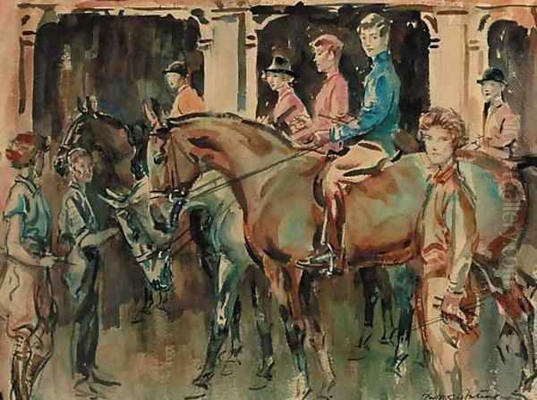 Catching a loose horse - view 1