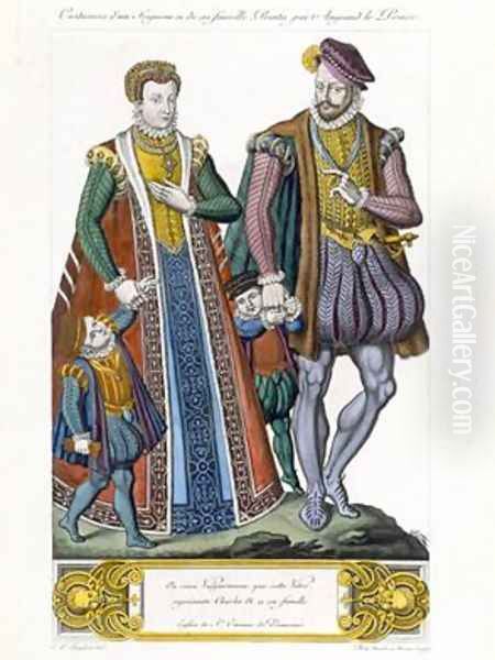 Costumes of a Seigneur and his family - view 1