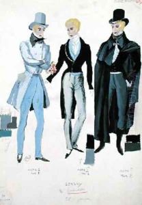 Lensky costumes from acts I by A. Lebrun