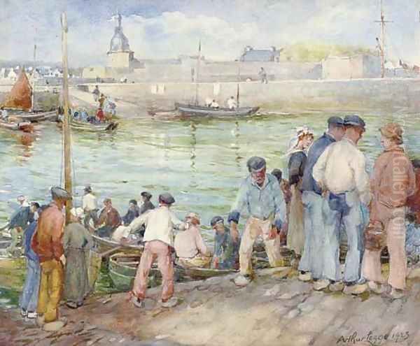 Landing fish, Concarneau - view 1