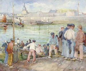 Landing fish, Concarneau