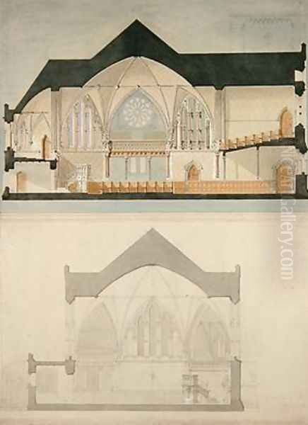 Side Elevation of Trinity College Church Edinburgh - view 1