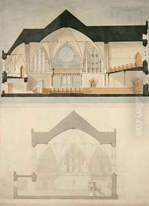 Side Elevation of Trinity College Church Edinburgh Side Elevation of Trinity College Church Edinburgh