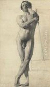 Pensive Male Nude, Standing
