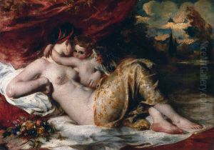 Venus And Cupid by William Etty