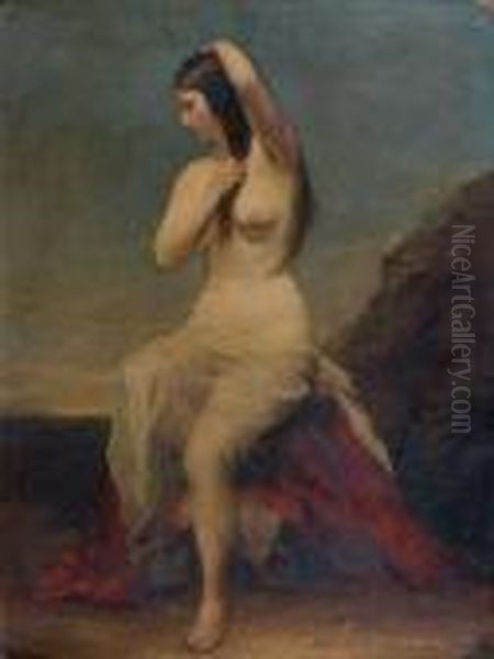 Jeune Femme Au Bord De La Mer - view 1