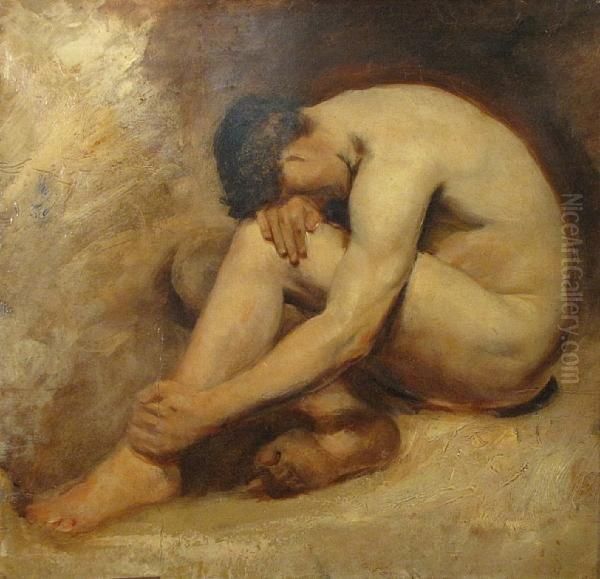 A Study Of A Male Nude - view 1