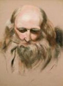 Head Study On An Old Man by William Etty