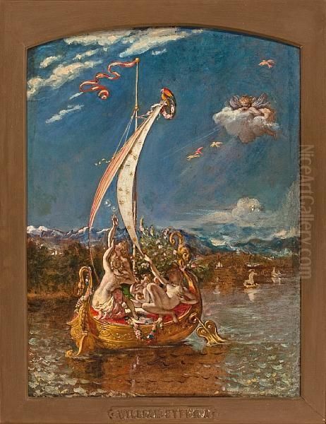 A Study For 'youth On The Prow, Pleasure Atthe Helm' - view 1