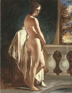 Female Nude On A Balcony Female Nude On A Balcony