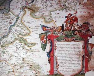 Cartouche with a dedication to Cardinal Richelieu 1585-1642 by Arnold Florent van Langren