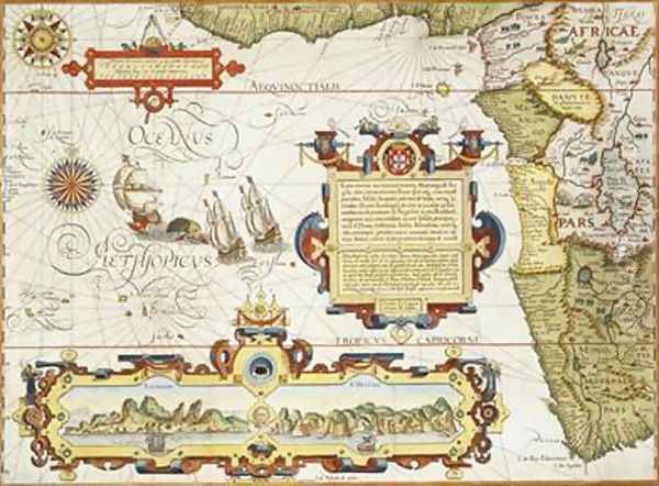 Map of West African coastline - view 1