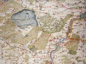 Map of Flanders at the time of the Thirty Years war 1618-48 by Arnold Florent van Langren