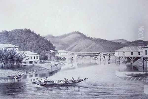 Bridge over the river Pirahy - view 1