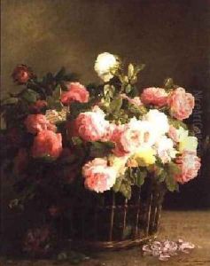 Basket of Flowers by Hans Looscher