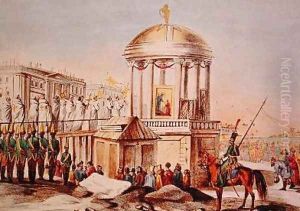 The Blessing of the Waters at St Petersburg by Charles Lasteyrie du Saillant