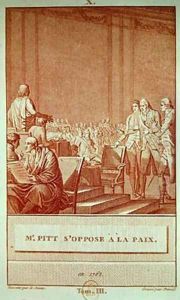 William Pitt the Elder 1708-78 Opposing the Peace of 1762 by Le Jeune