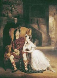 Marie 1804-84 and Paul Taglioni 1808-84 in the ballet La Sylphide