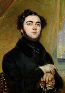 Portrait of Eugene Sue 1804-57 by Francois Gabriel Guillaume Lepaulle