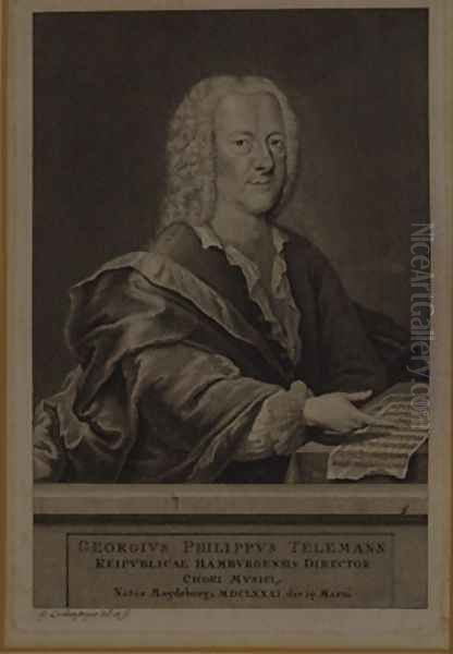 Portrait of Georg Philipp Telemann - view 1