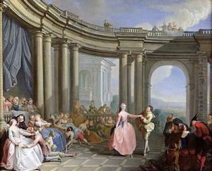 The Minuet by Jacques Sebastien Le Clerc