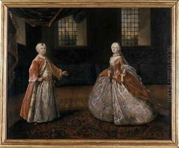 Portrait of Duke Friedrich III of Saxe-Gotha-Altenburg and Duchess Luise-Dorothee 1760 - view 1