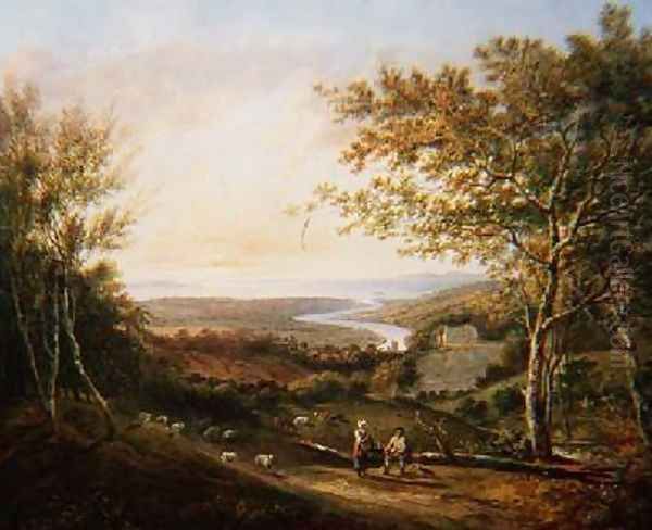 View of the Wye Valley by John Laporte