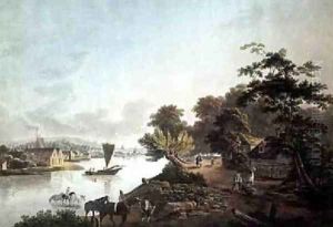 Millbank on the River Thames by John Laporte