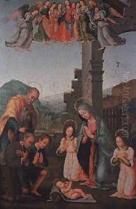 The Adoration of the Shepherds by Tommaso di Stefano Lunetti