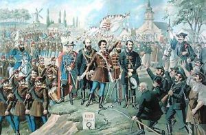 Sandor Petofi 1823-49 and his famous proclamation of Talpra Magyar on the 15 March 1848