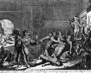 Atrocities of the Spanish Troops in Antwerp in 1576 by Jan Luyken