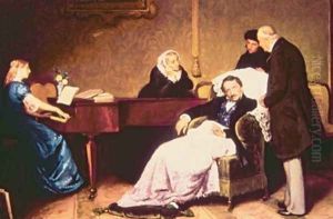 The Death of Gaetano Donizetti by Ponziano Loverini