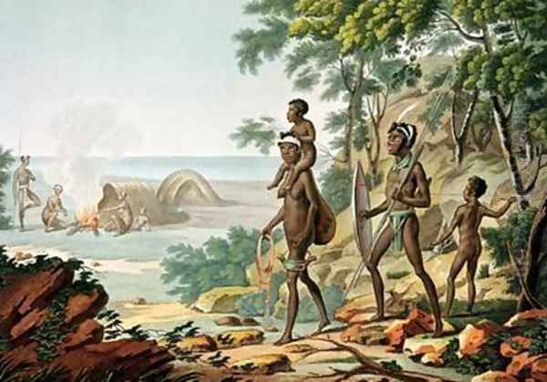 Port Jackson New Holland Aboriginal Family - view 1