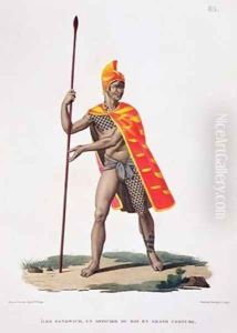 Sandwich Islands An Office of the King in State Costume