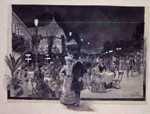 In the Public Gardens by Moritz Ledeli