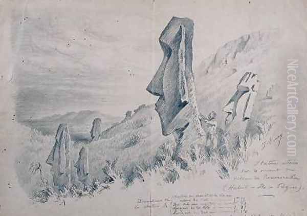 Monuments on Easter Island - view 1