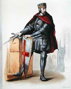 Simon de Montfort 1150-1218 by Langlois E.