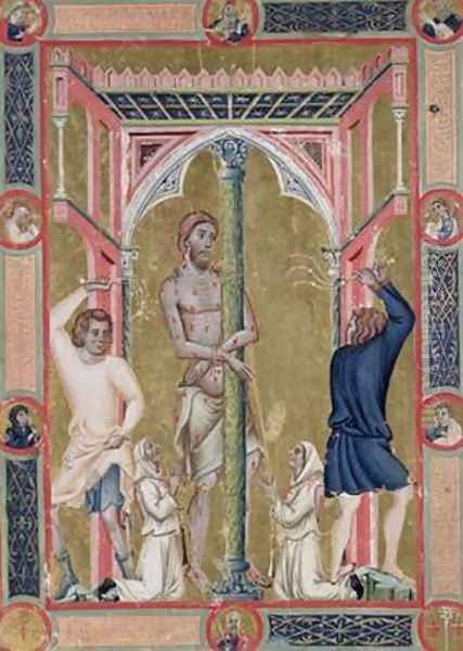 The Flagellation of Christ from the Mariegola de la Scuola di San Giovanni Evangelista de Venise - view 1