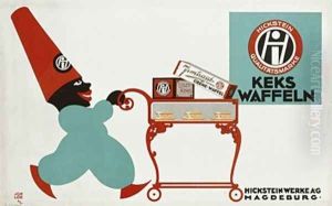 German advertisement for wafer biscuits