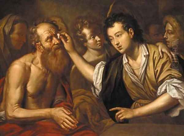 Christ healing the blind man - view 1