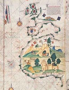 Map of Great Britain Europe and North West Africa by Luis Lazaro