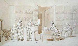 Antoine Lavoisier 1743-94 and his Experiments into Respiration 2 by Marie Anne Pierrette Lavoisier