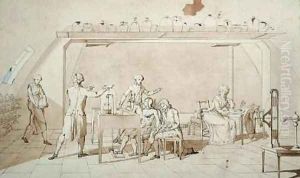 Antoine Lavoisier 1743-94 and his Experiments into Respiration by Marie Anne Pierrette Lavoisier