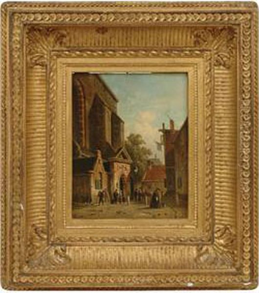 Astreet Scene In Antwerp - view 1