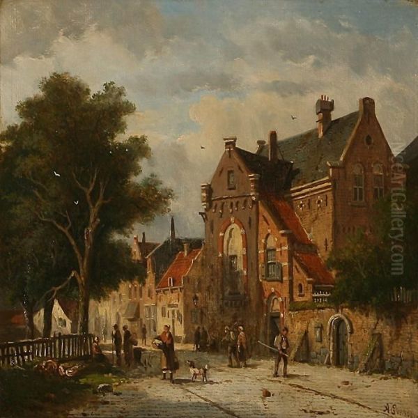 Street Life In A Dutch City - view 1