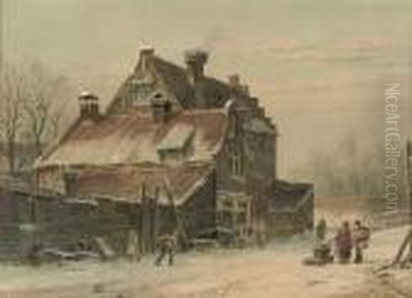 Winter In A Dutch Town - view 1